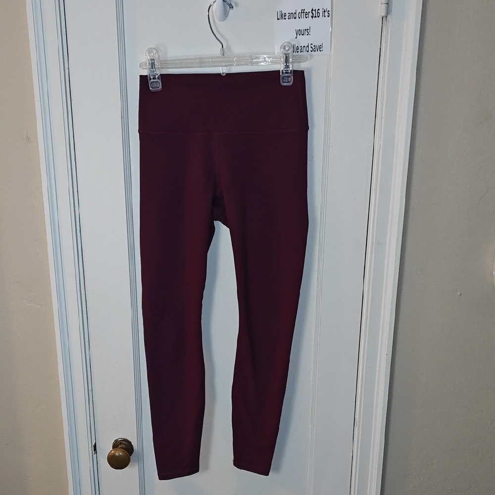 Fabletics Women's Burgundy Leggings